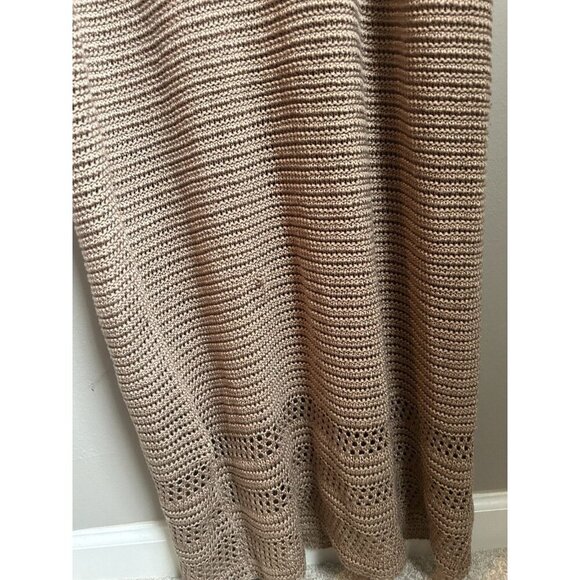 INC International Concepts Jeannie Mai Crochet Summer Maxi Bodycon Dress Medium - Picture 9 of 11